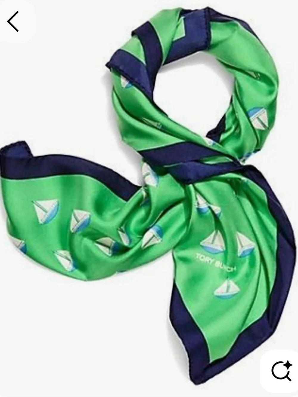 Tory Burch Ahoy Neckerchief / Scarf 100% Silk